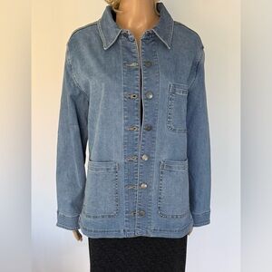 Well Worn Brand Women's Denim Jacket Light Blue Wash Size Medium New with Tags